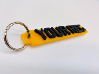 Personalised 4D Number Plate Keyring